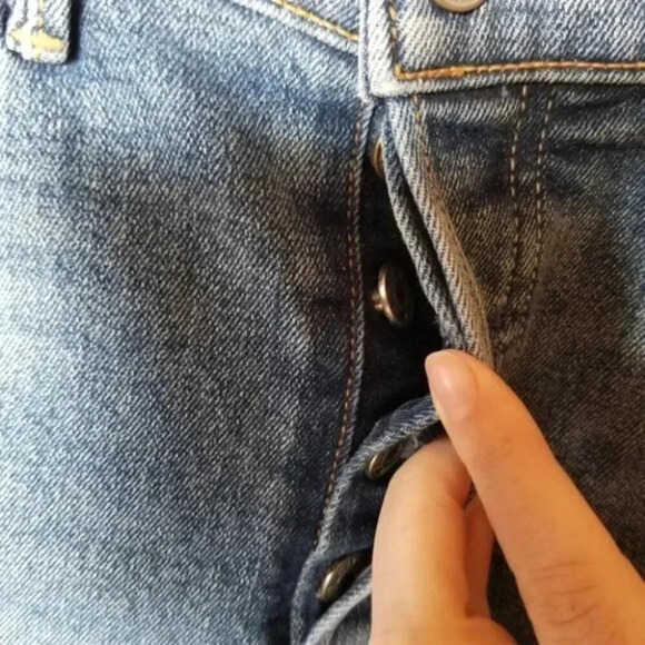 GRLFRND Karolina High Rise Crop  Jeans Sixpence 27 - Picture 14 of 15